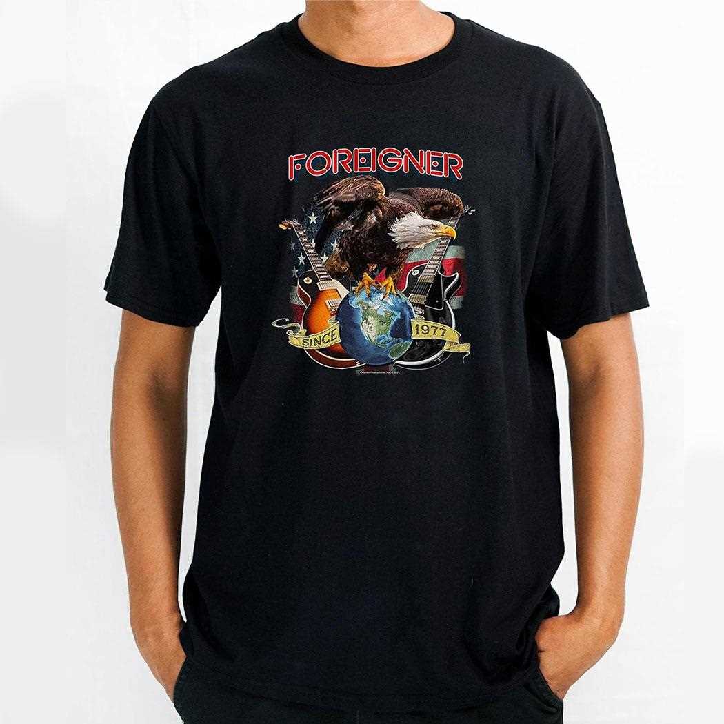 Foreigner Eagle Farewell Tour Band Shirt