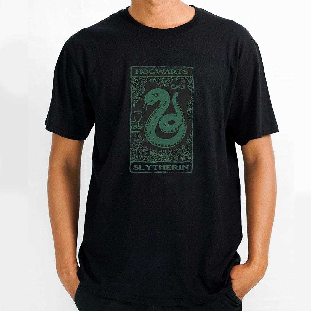 Harry Potter Slytherin Tarot Card House Shirt