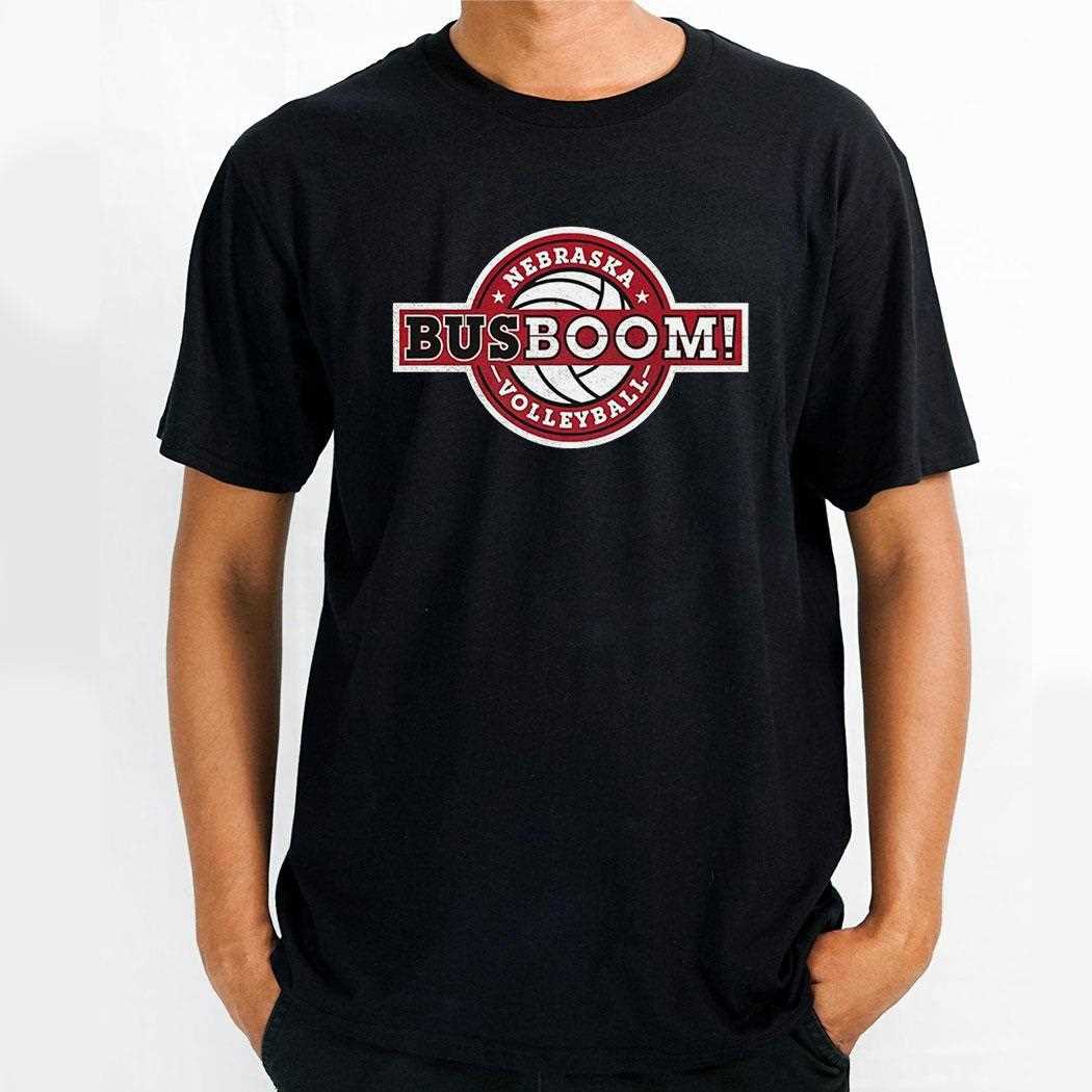 Nebraska Volleyball Bus Boom Shirt
