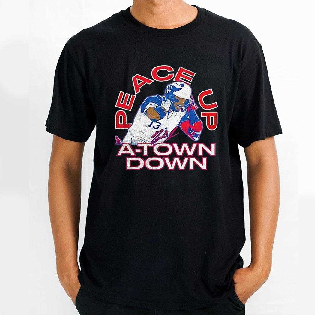 Ronald Acuna Jr Atlanta Braves Peace Up A Town Down Shirt