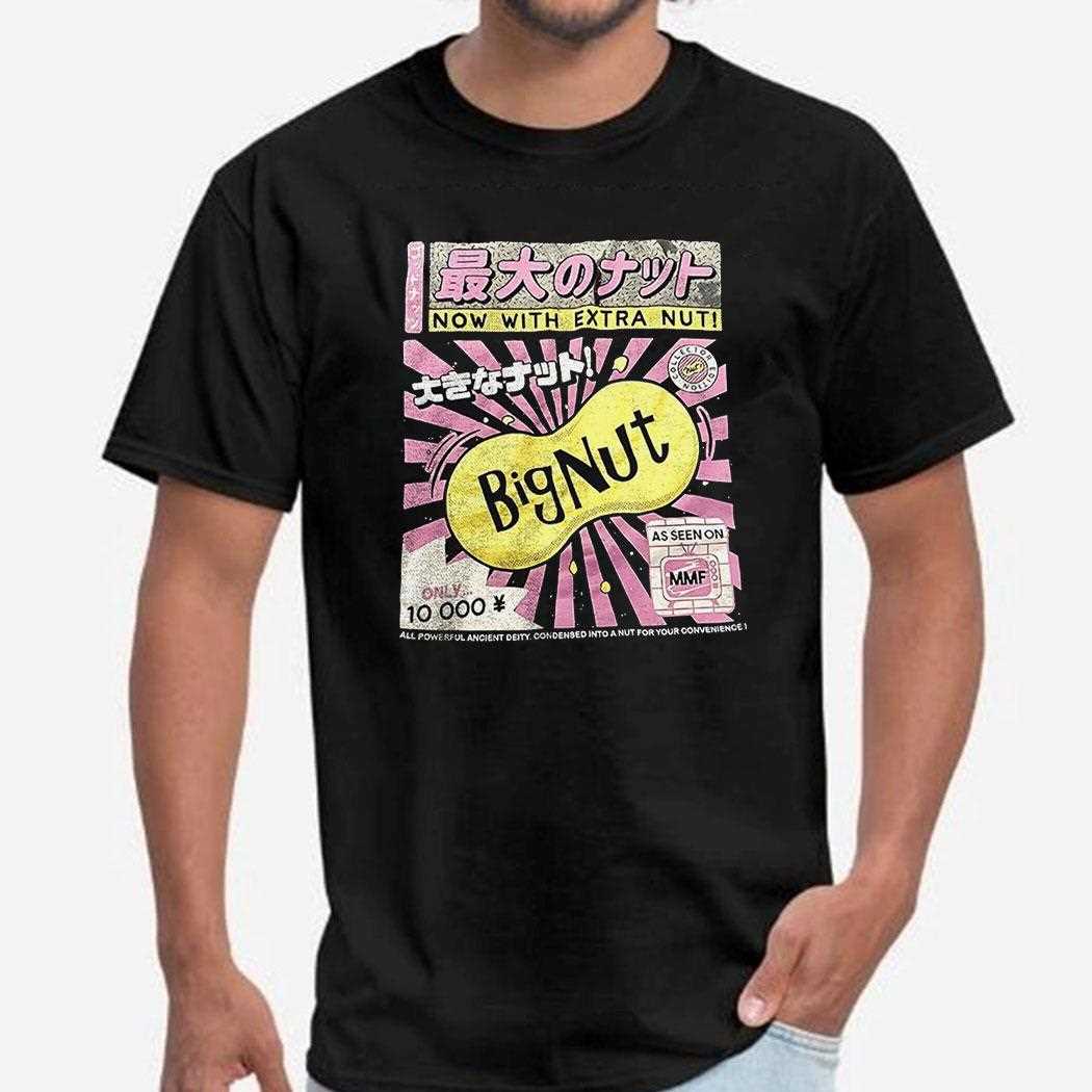Funny ‘bignut’ Japanese Snack Parody Shirt