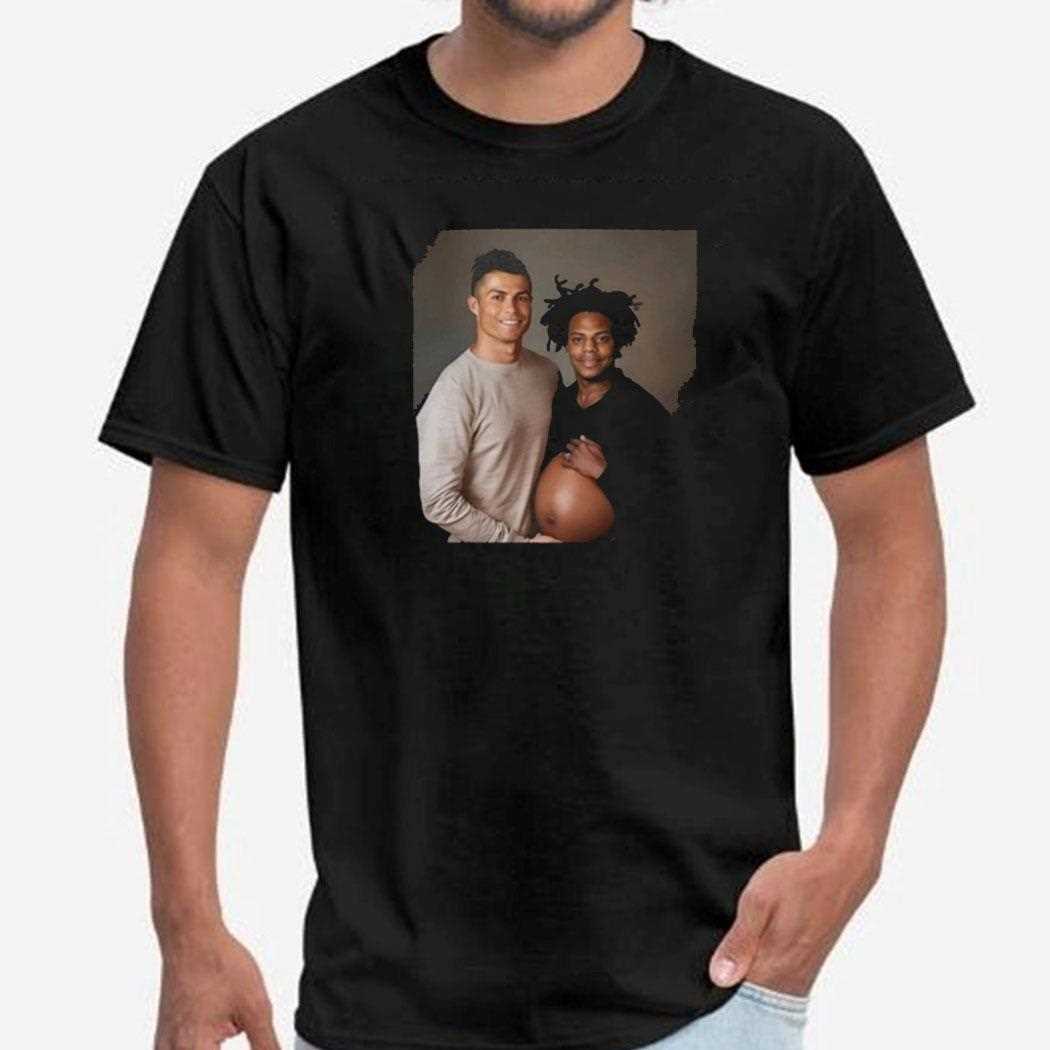 Cristiano Ronaldo And Ishowspeed Pregnant Shirt