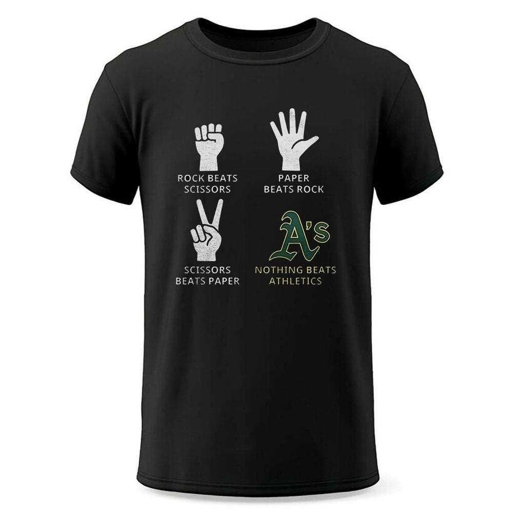 Oakland Athletics Rock Beats Scissors Paper Beats Rock Scissors Beats Paper Nothing Beats Athletics Shirt Oakland Athletics Rock Beats Scissors Paper Beats Rock Scissors Beats Paper Nothing Beats Athletics Shirt