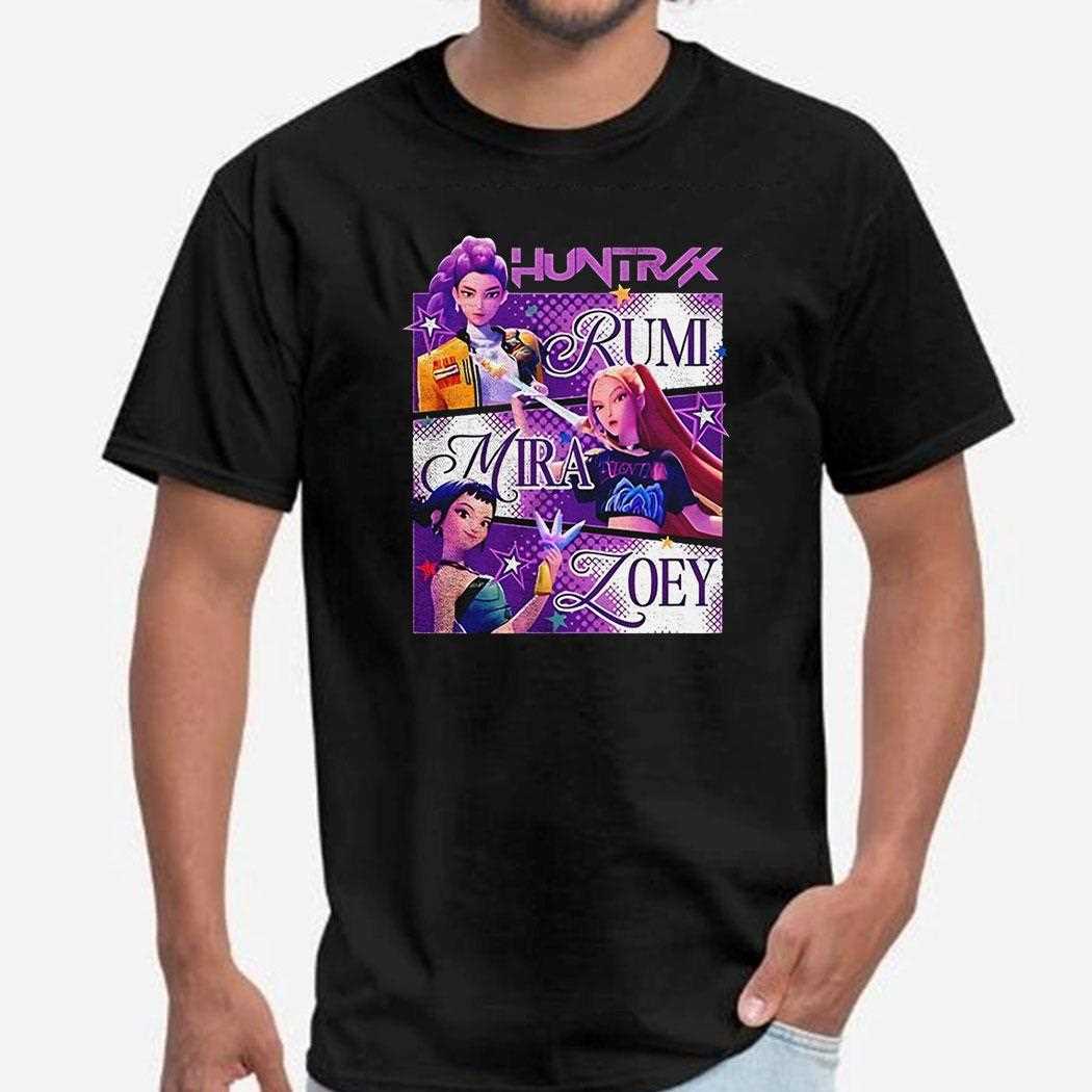 Rumi Zoey Mira Huntrix Girls Kpop Demon Hunters Shirt
