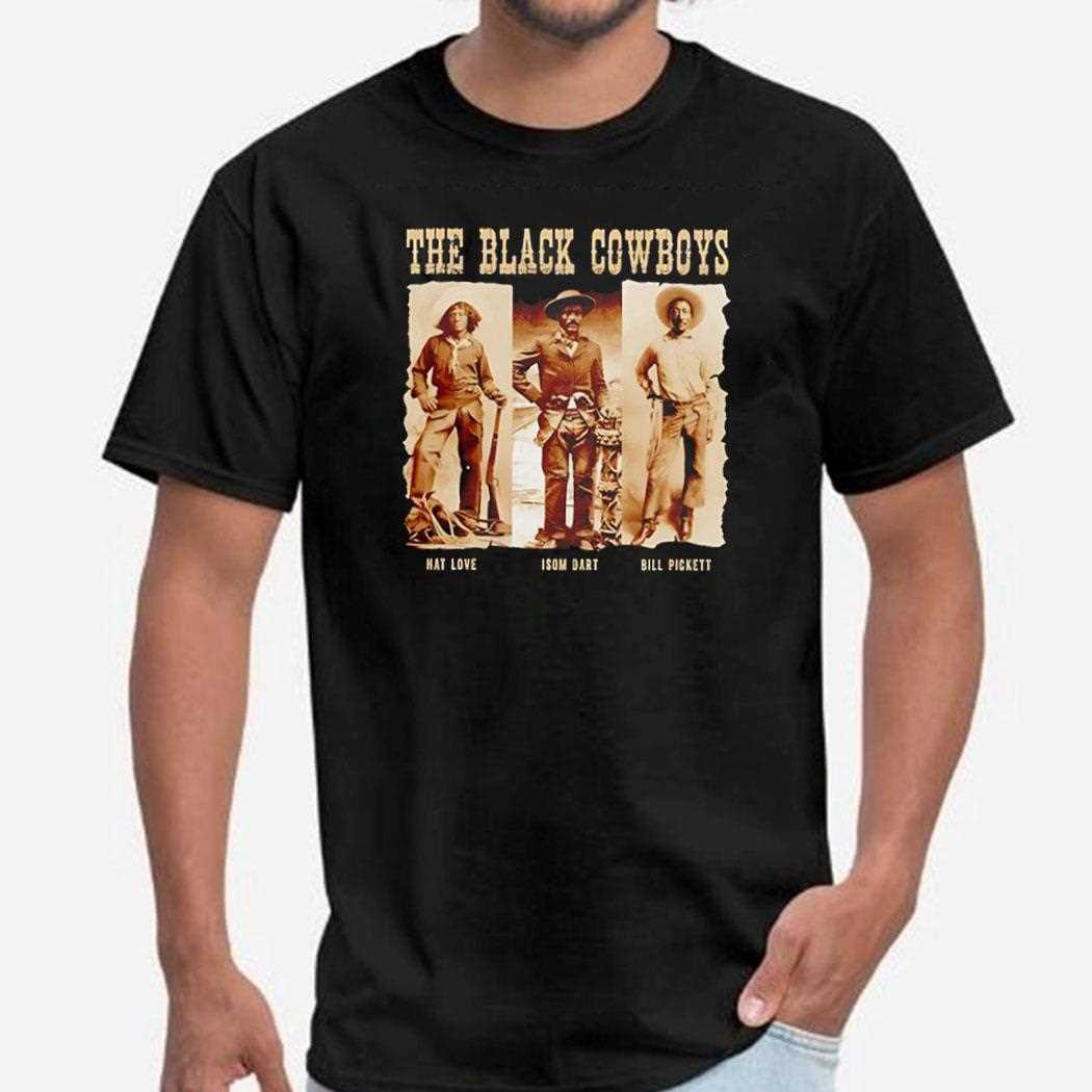 The Black Cowboys Western Rodeo Melanin Black History Shirt