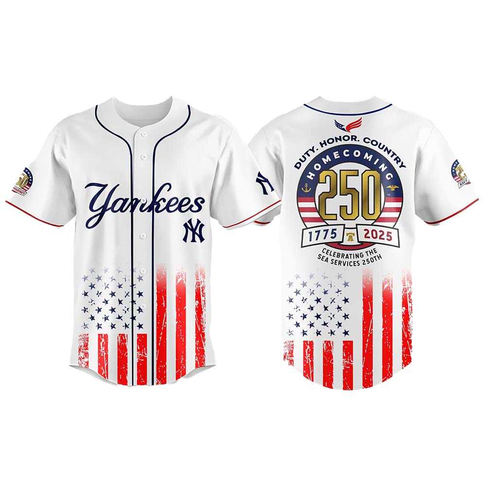 2025 New York Yankees Homecoming 250 Legacy Jersey 2025 New York Yankees Homecoming 250 Legacy Jersey