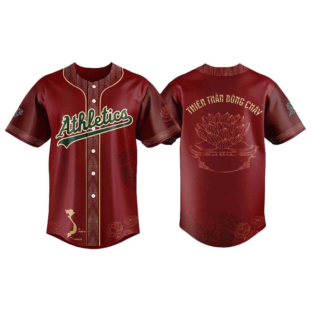 2025 Oakland Athletics Vietnamese Heritage Night Jersey 2025 Oakland Athletics Vietnamese Heritage Night Jersey