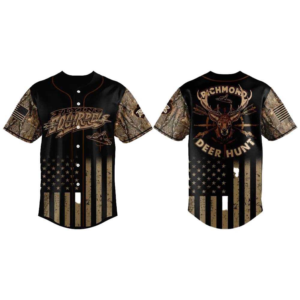 2025 Richmond Flying Squirrels Military Appreciation Baseball Jersey 2025 Richmond Flying Squirrels Military Appreciation Baseball Jersey