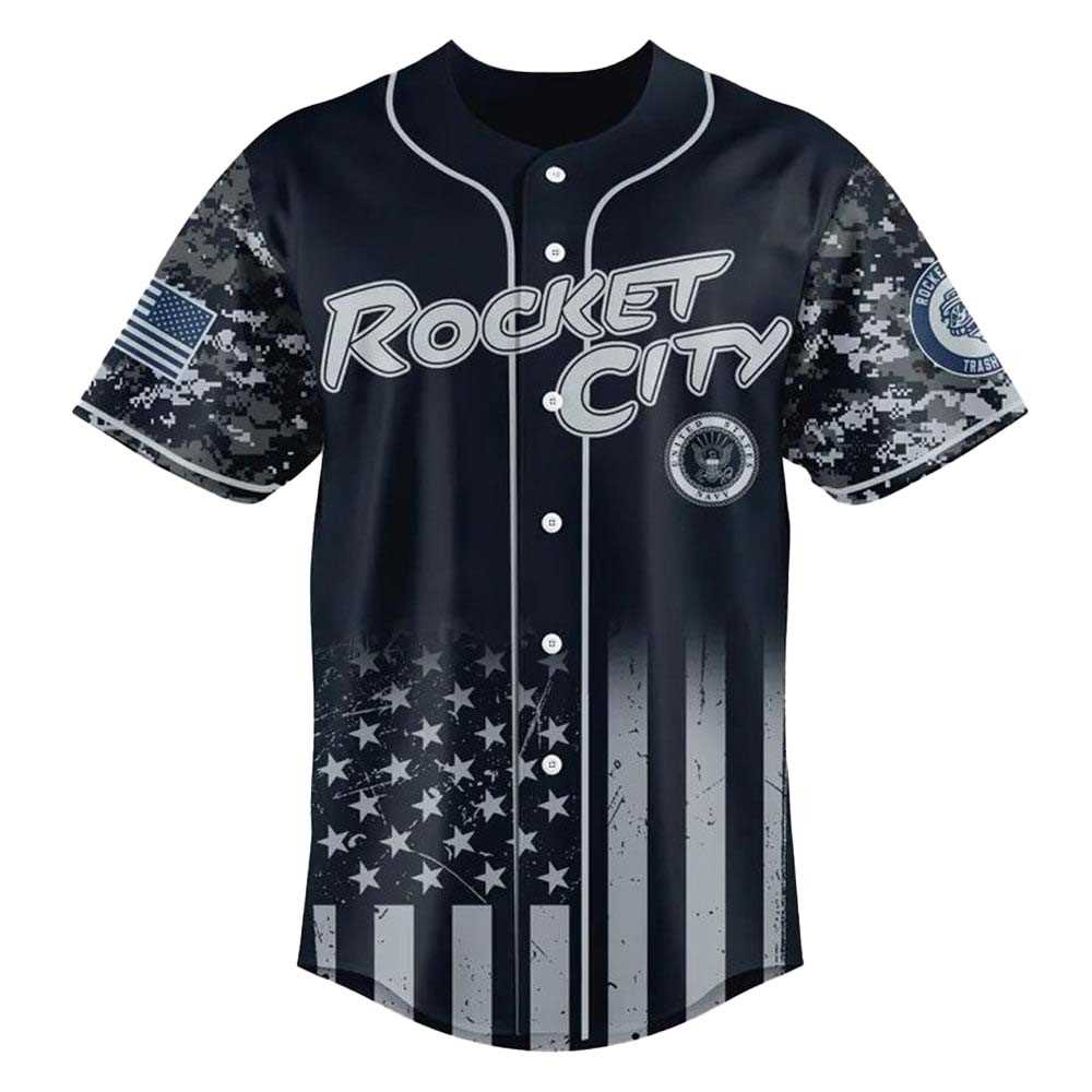 2025 Rocket City Trash Pandas Us Navy 250th Birthday Jersey