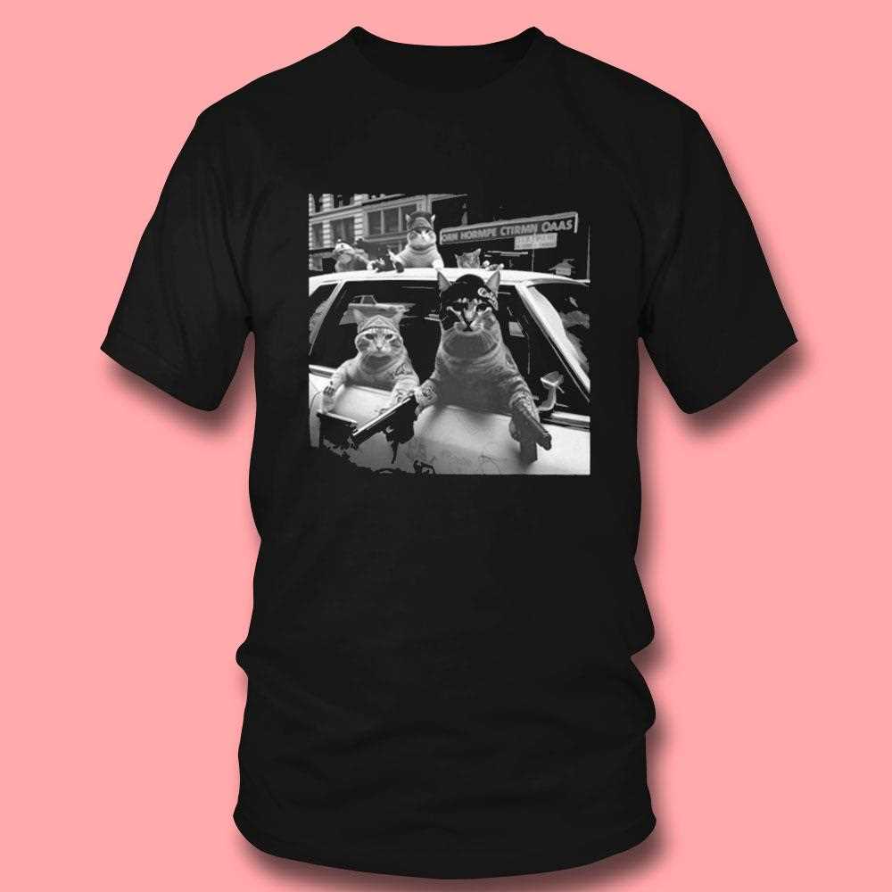 Funny Cat Gang Retro Vintage Graphic Shirt Funny Cat Gang Retro Vintage Graphic Shirt