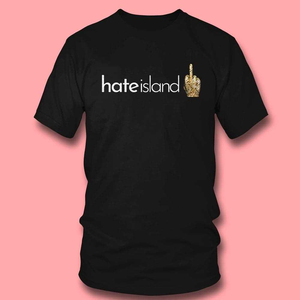 Hate Island’ Funny Middle Finger Emoji Shirt Hate Island’ Funny Middle Finger Emoji Shirt