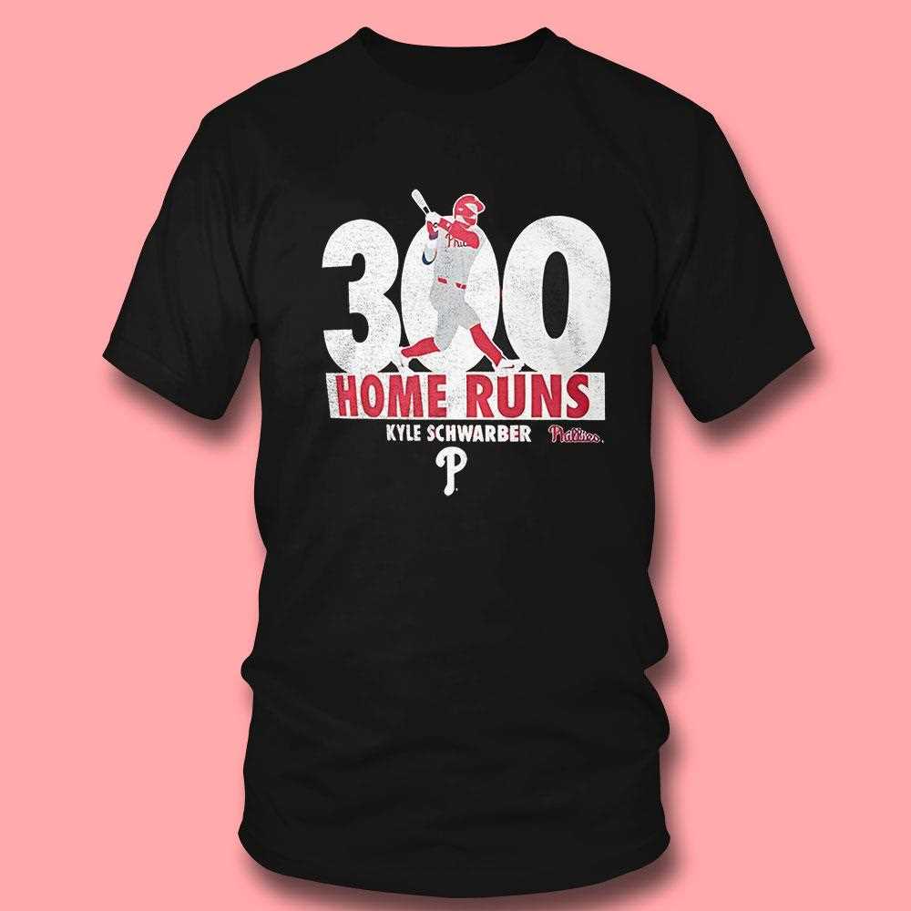 Kyle Schwarber 300 Home Runs T-shirt – Philadelphia Phillies Mlb Fan Tee