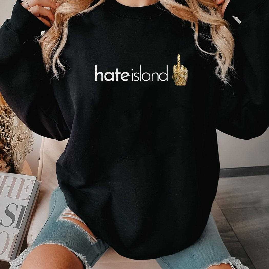Hate Island’ Funny Middle Finger Emoji Shirt Hate Island’ Funny Middle Finger Emoji Shirt