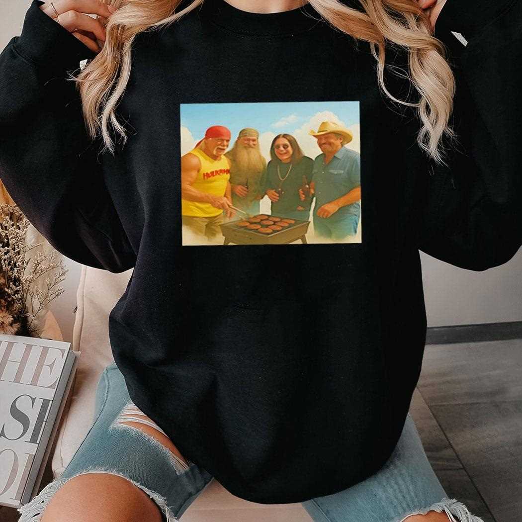 Hulk Hogan Ozzy Osbourne Phil Robertson Toby Keith Photo Shirt Hulk Hogan Ozzy Osbourne Phil Robertson Toby Keith Photo Shirt