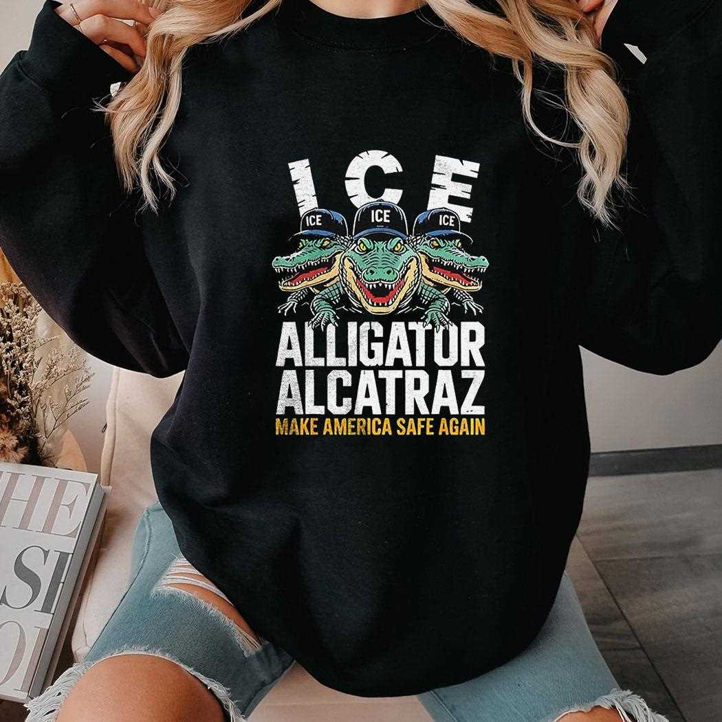 Ice Alligator Alcatraz ‘make America Safe Again’ Satire Shirt Ice Alligator Alcatraz ‘make America Safe Again’ Satire Shirt