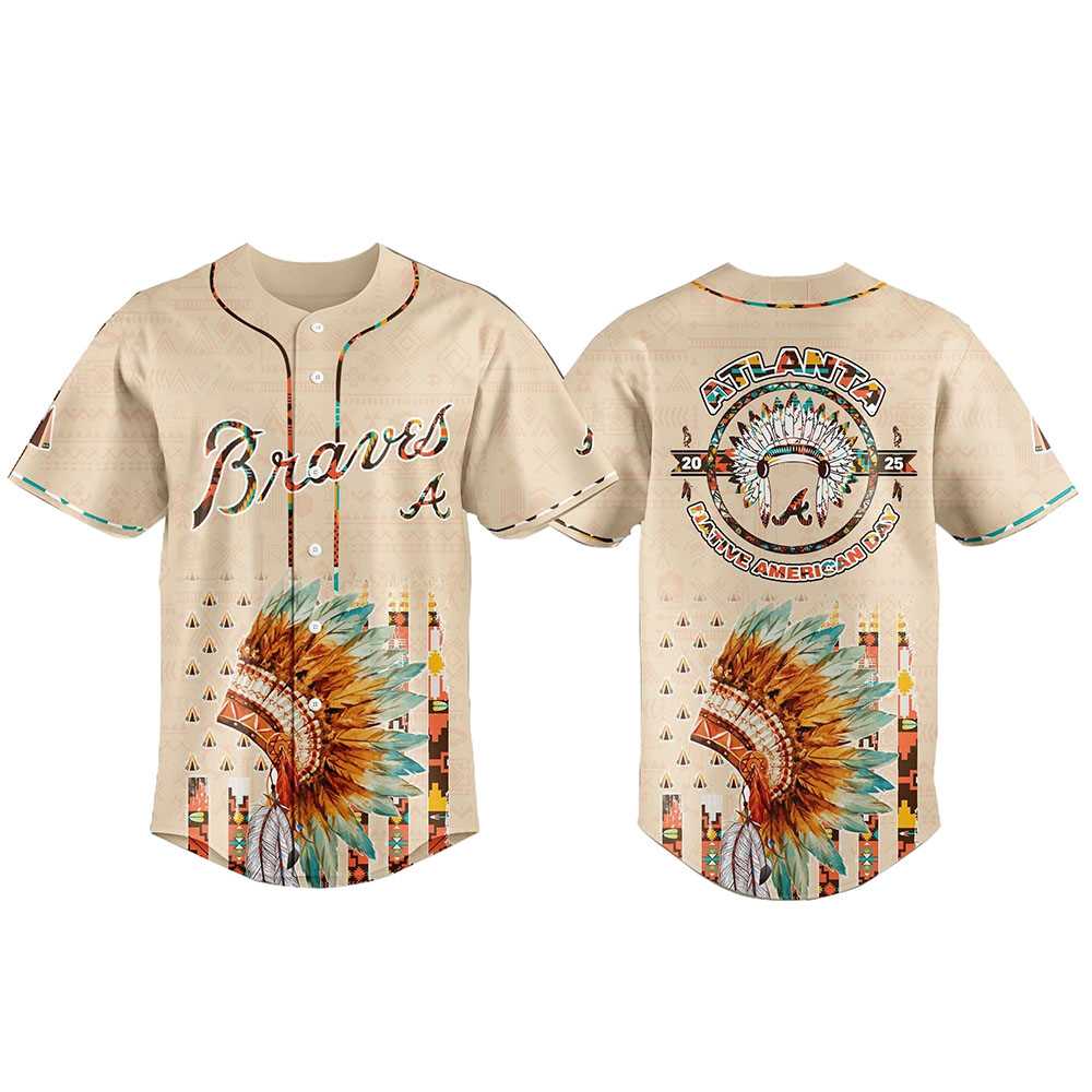 Atlanta Braves Special Native American Day Baseball Jersey
