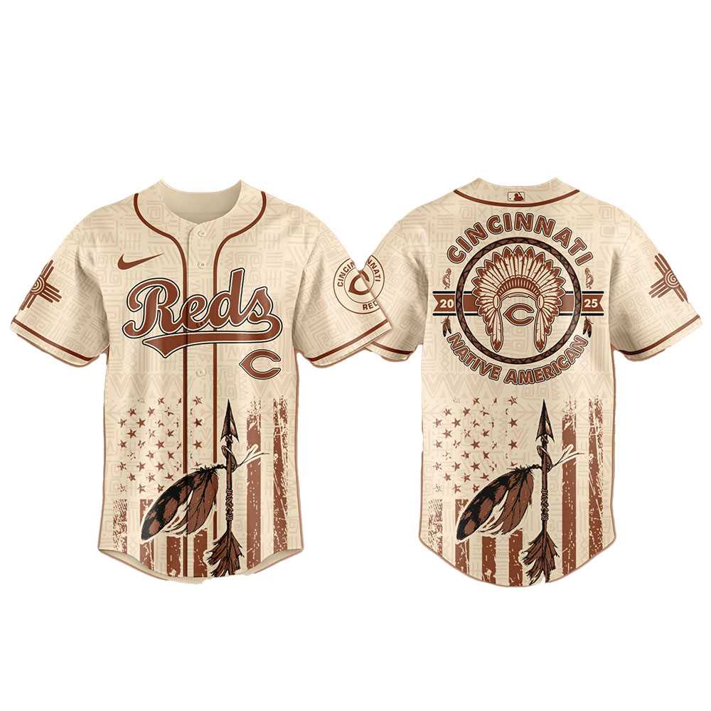 Cincinnati Reds Native American Heritage Month 2025 Jersey