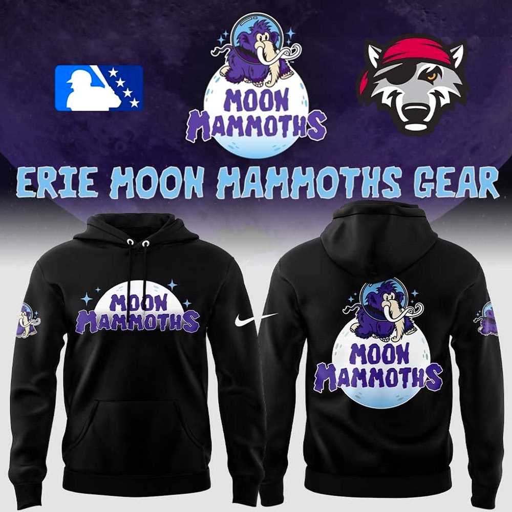 Erie Seawolves Moon Mammoths Gear 2025 Hoodie