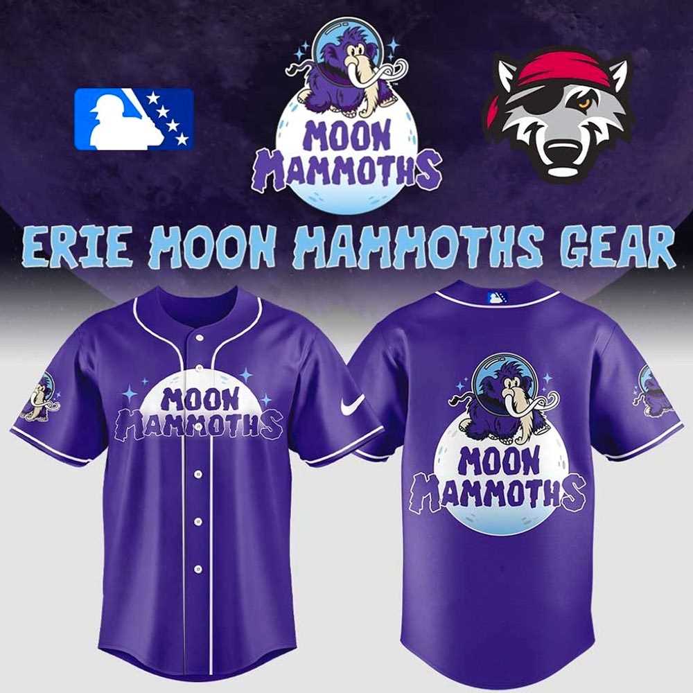 Erie Seawolves Moon Mammoths Gear New 2025 Jersey