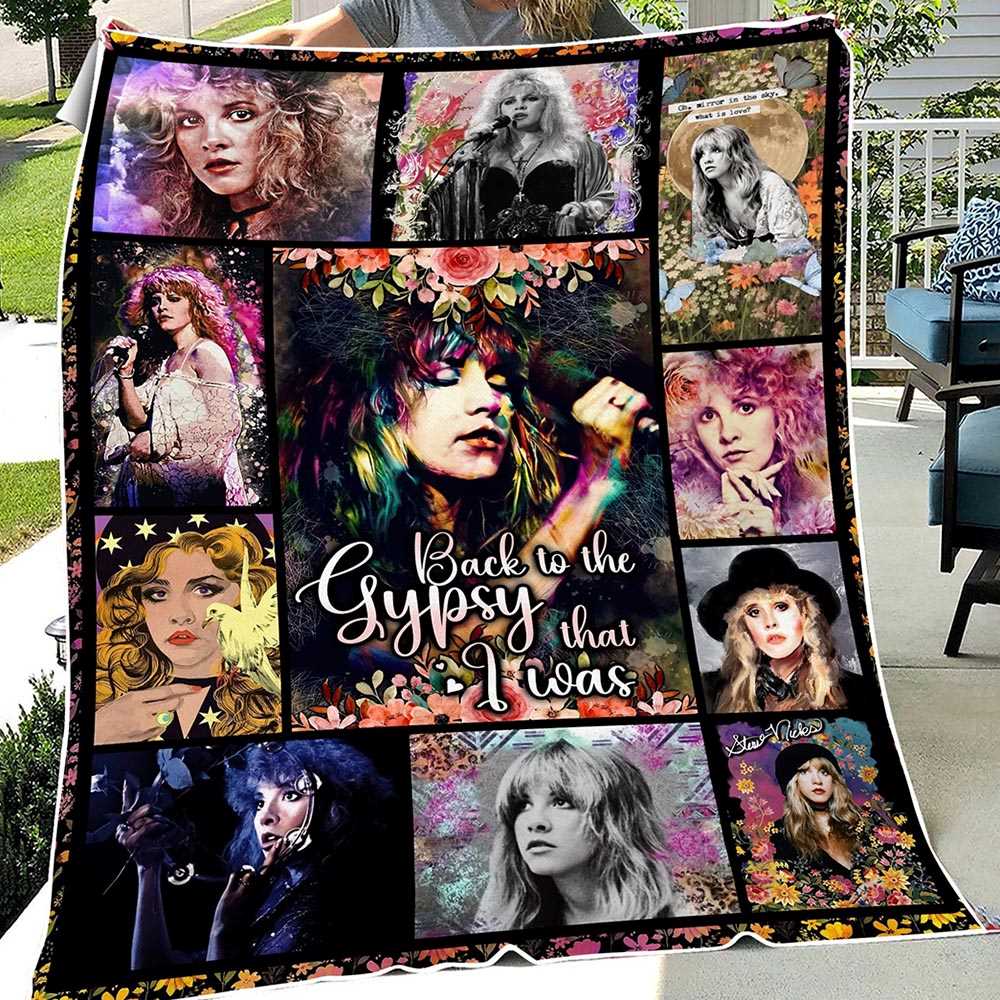 Fleetwood Mac Back To The Gypsy That I Was Fleece Blanket Quilt