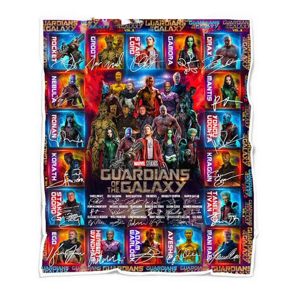 Guardians Of The Galaxy Marvel Studios Superhero Fleece Blanket Quilt