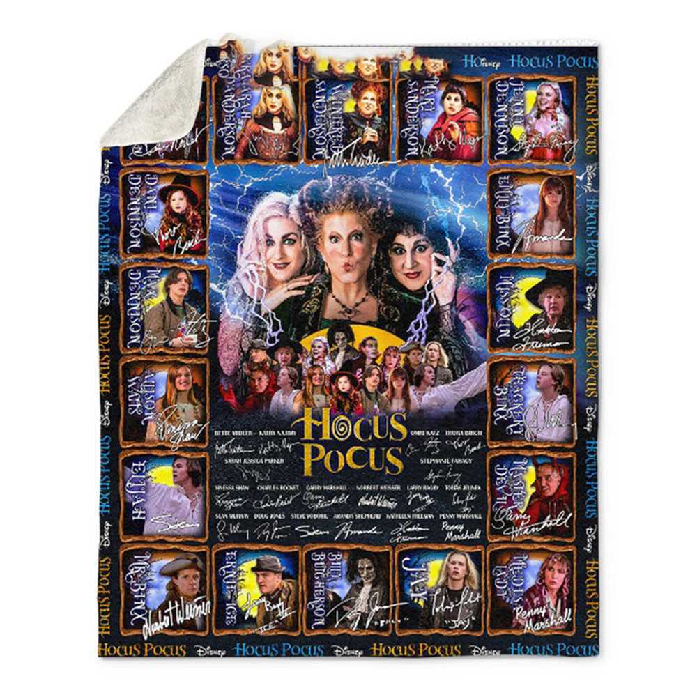 Hocus Pocus Movie Fleece Blanket Quilt