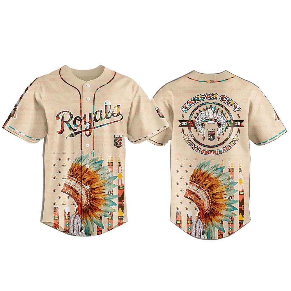 Kansas City Royals Special Native American Day Baseball Jersey