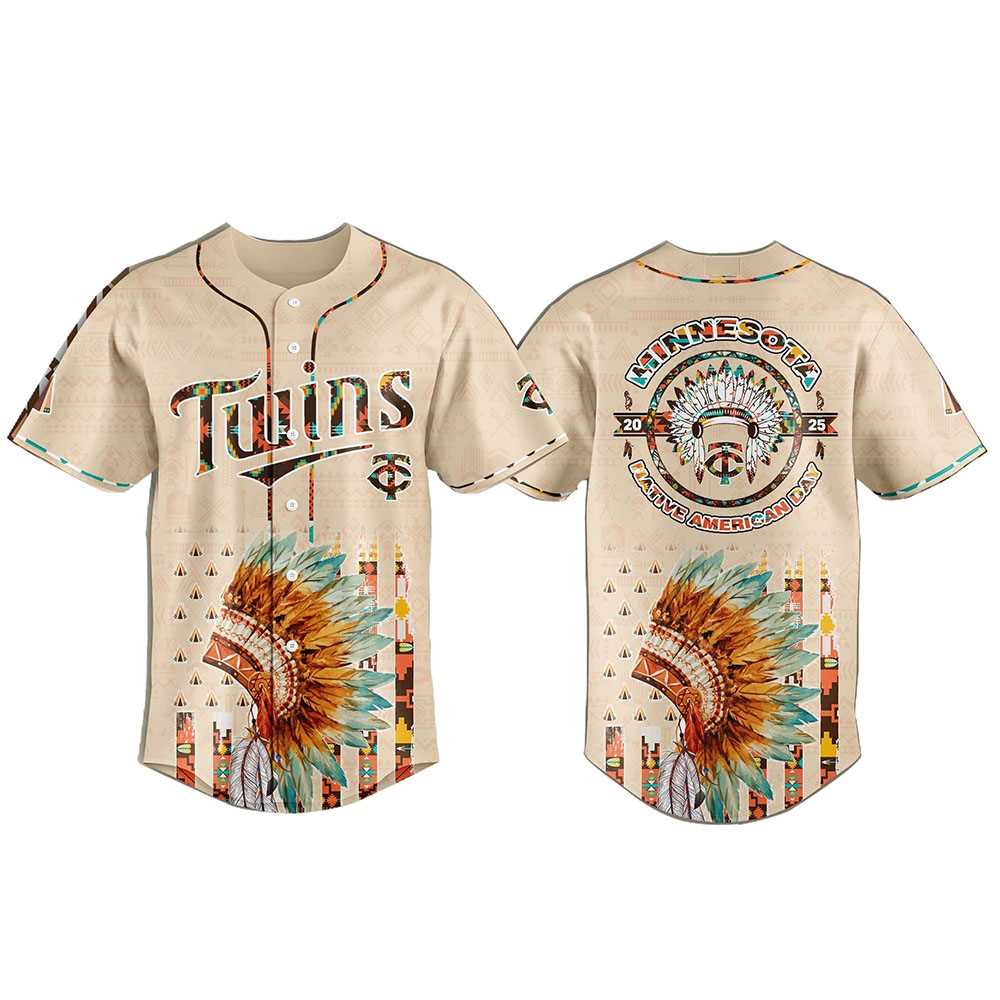 Minnesota Twins Special Native American Day Baseball Jersey