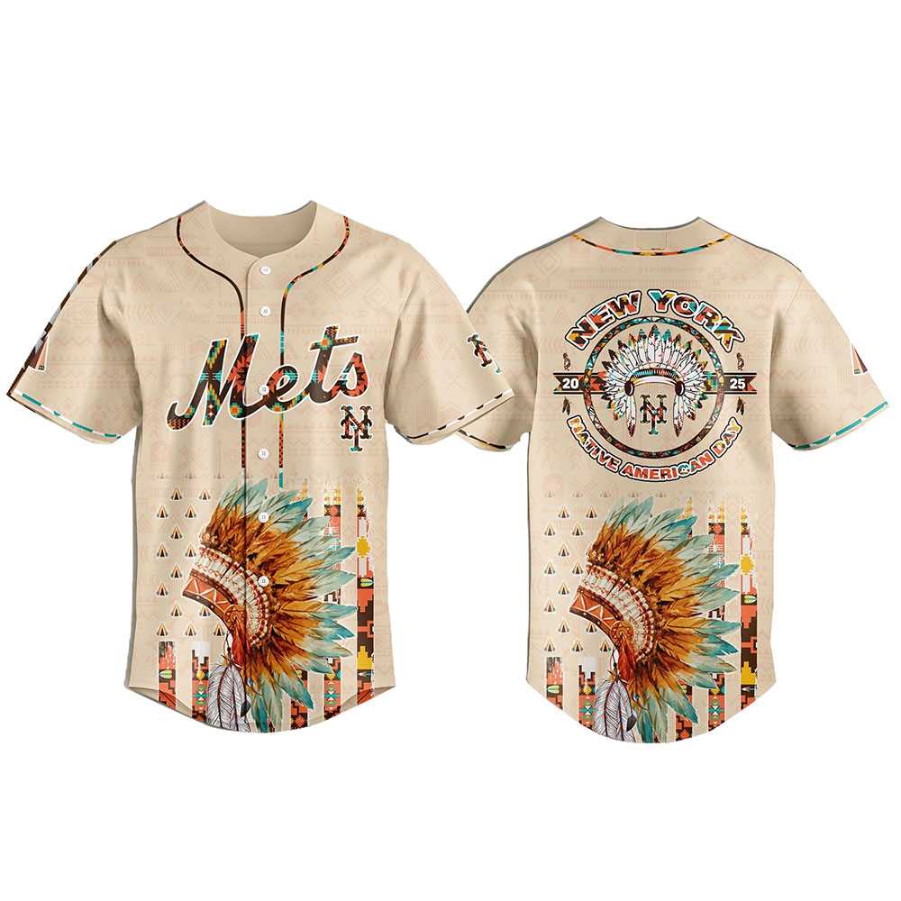 New York Mets Special Native American Day Baseball Jersey