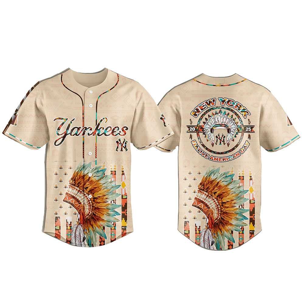 New York Yankees Special Native American Day Baseball Jersey New York Yankees Special Native American Day Baseball Jersey