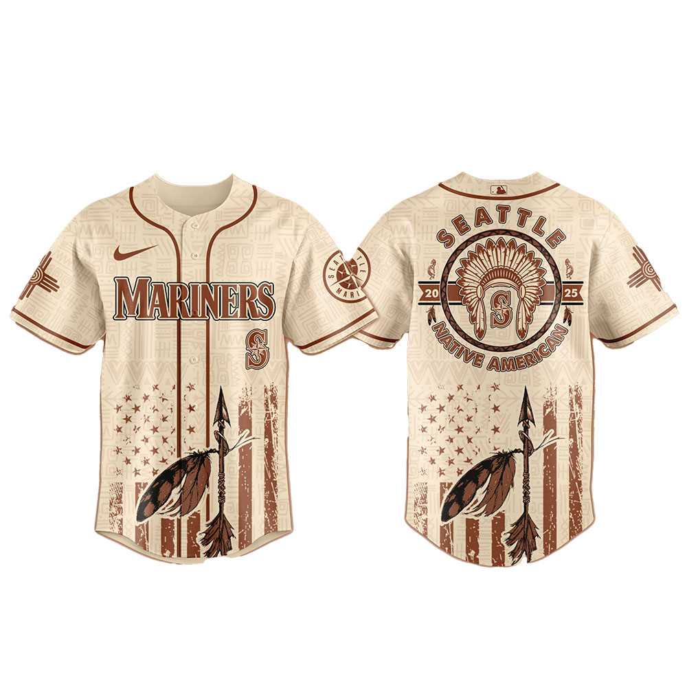 Seattle Mariners Native American Heritage Month 2025 Jersey Seattle Mariners Native American Heritage Month 2025 Jersey