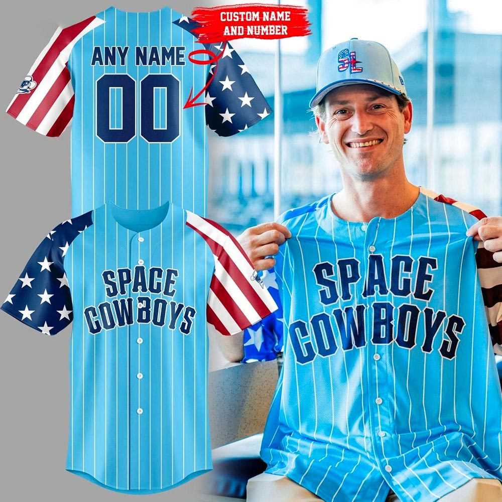 Sugar Land Space Cowboys 4th Of July Patriotic 2025 Official Jersey Sugar Land Space Cowboys 4th Of July Patriotic 2025 Official Jersey