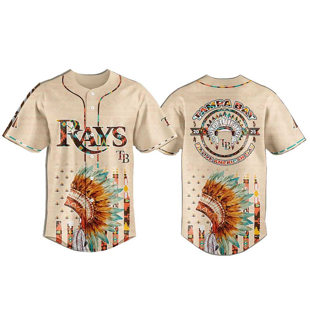 Tampa Bay Rays Special Native American Day Baseball Jersey Tampa Bay Rays Special Native American Day Baseball Jersey