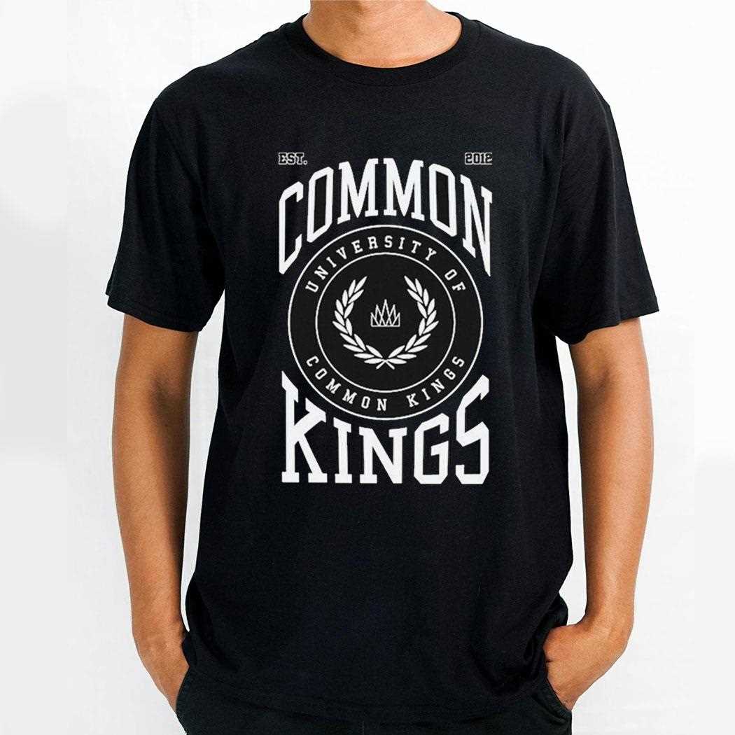 Common Kings University Collegiate Est 2012 Shirt