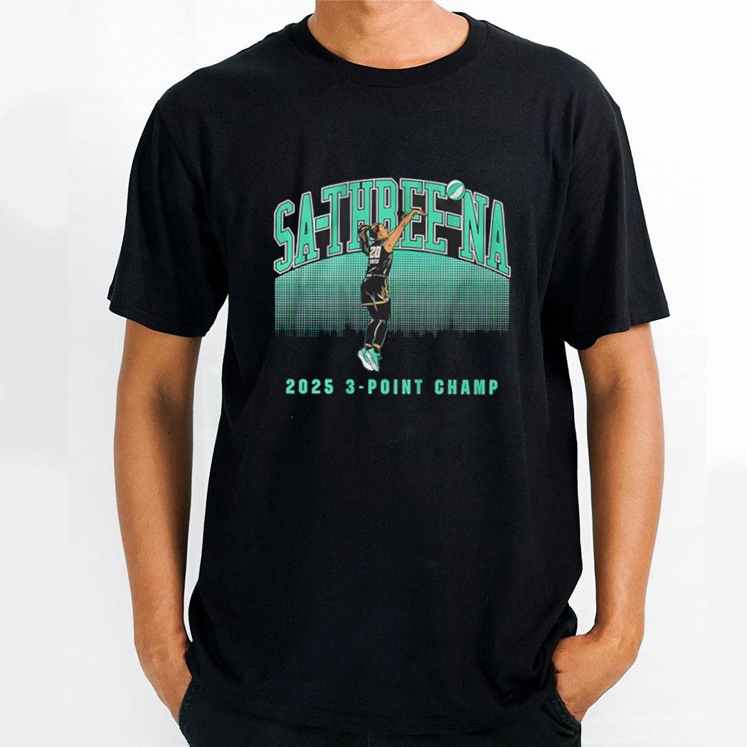 Sabrina Ionescu New York Liberty Sa-three-na 3-point Champ Shirt