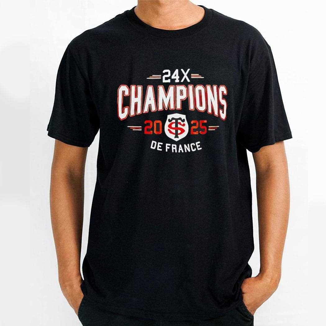 Stade Toulousain 24x Champions 2025 Back To Back To Back Shirt Stade Toulousain 24x Champions 2025 Back To Back To Back Shirt