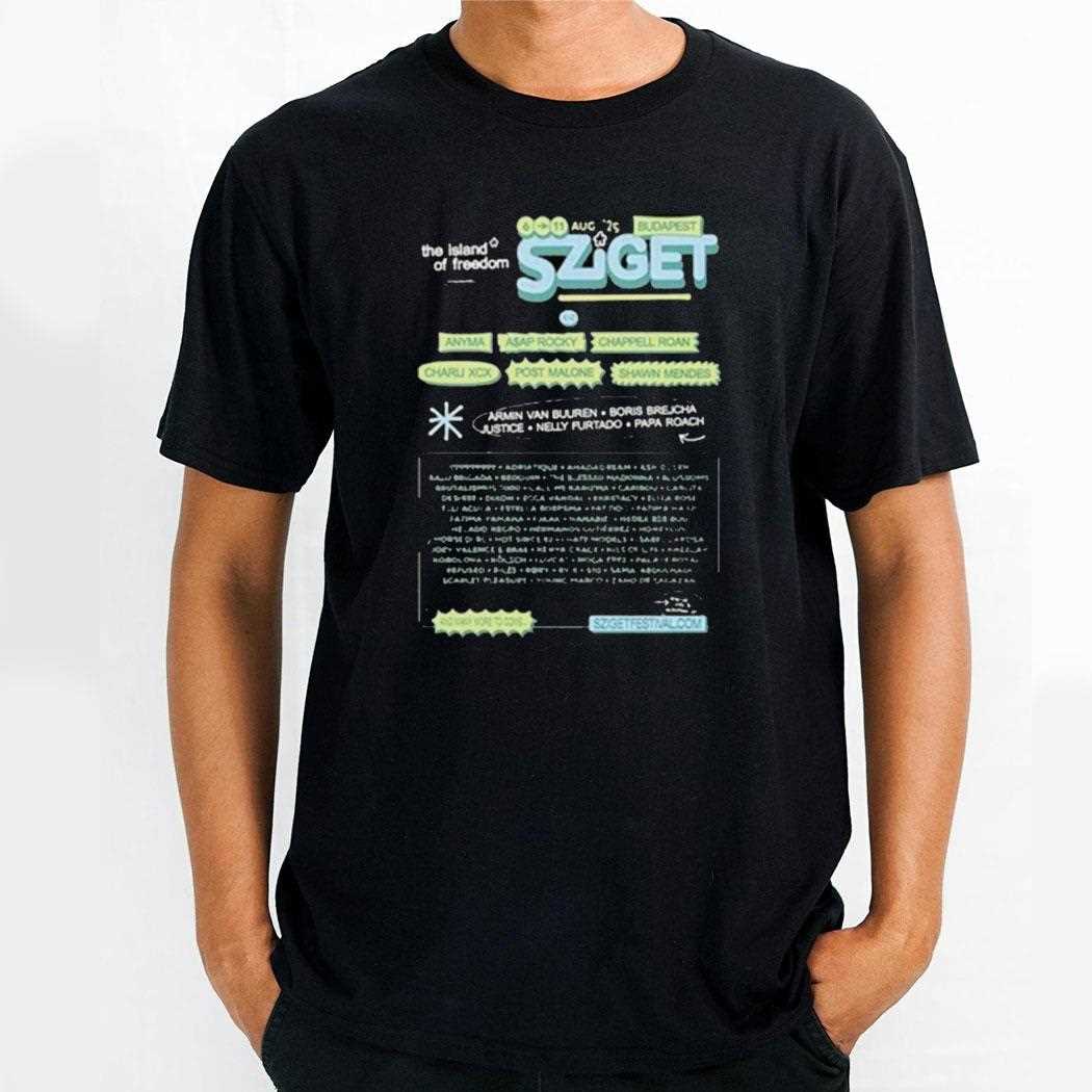 The Island Of Freedom At Budapest Sziget Shirt