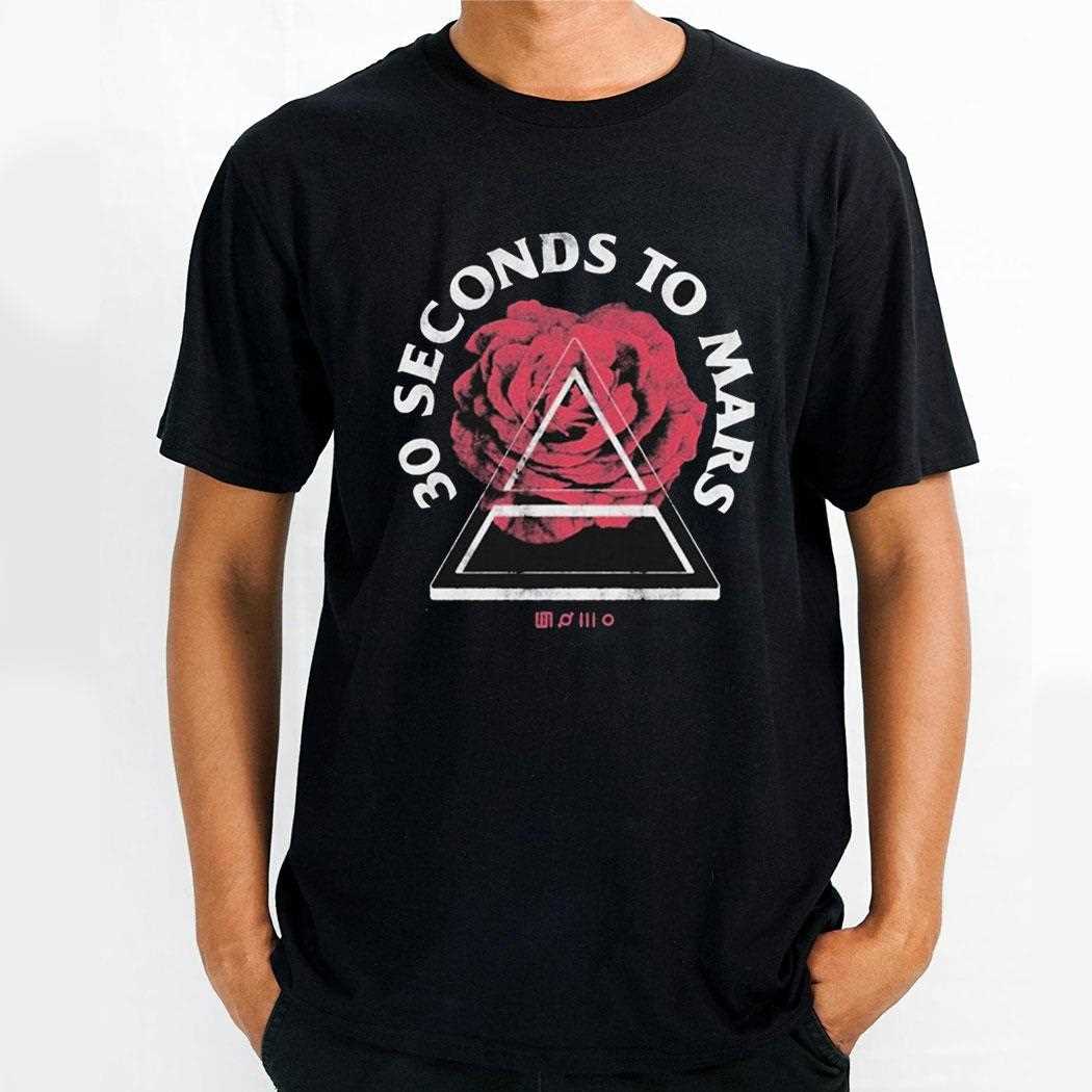 Thirty Seconds To Mars Triad Rose Shirt Thirty Seconds To Mars Triad Rose Shirt