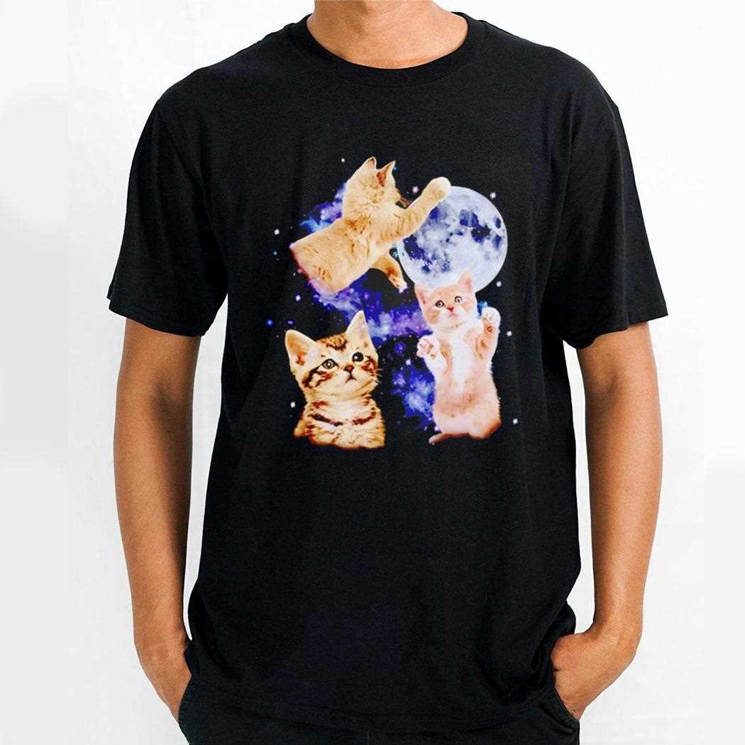 Three Cats Moon Retro Shirt Three Cats Moon Retro Shirt