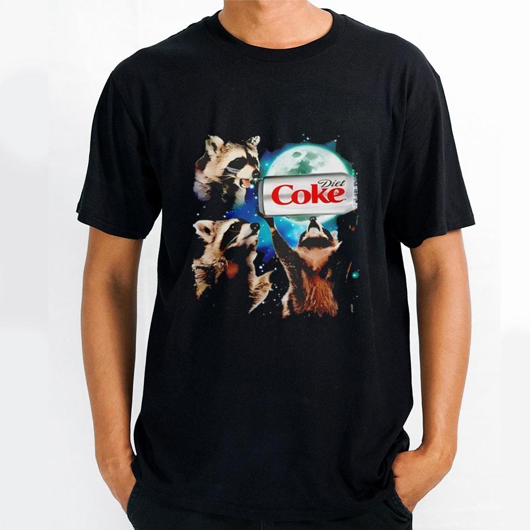 Three Raccoons Diet Coke Funny Shirt Three Raccoons Diet Coke Funny Shirt