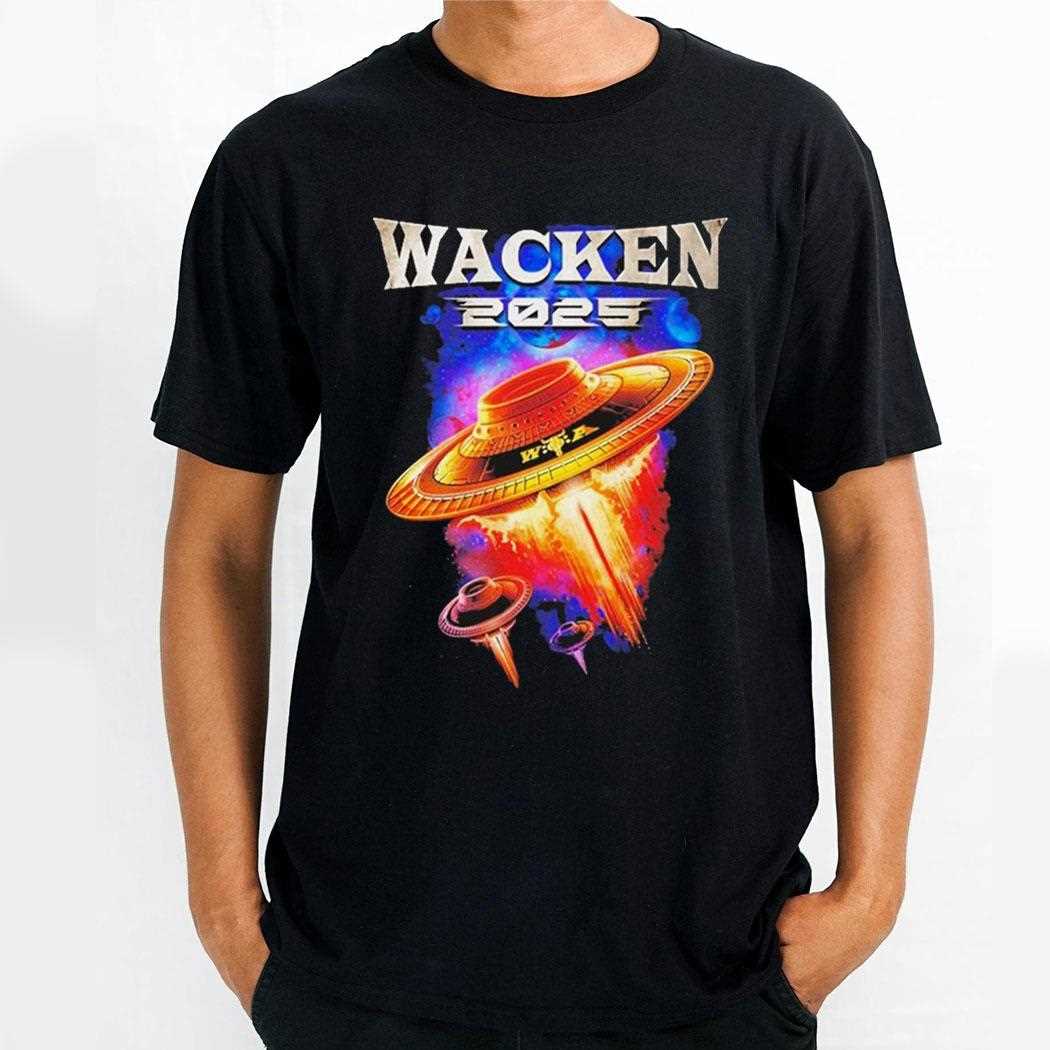 Wacken 34 Years Of Metal Madness Saucer 2025 Ufo Shirt Wacken 34 Years Of Metal Madness Saucer 2025 Ufo Shirt
