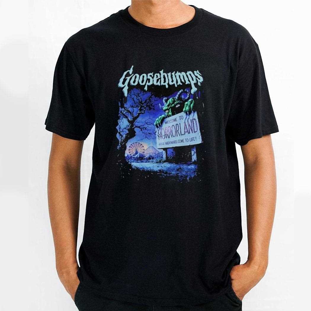 Welcome To Horrorland Rollercoaster Goosebumps Shirt