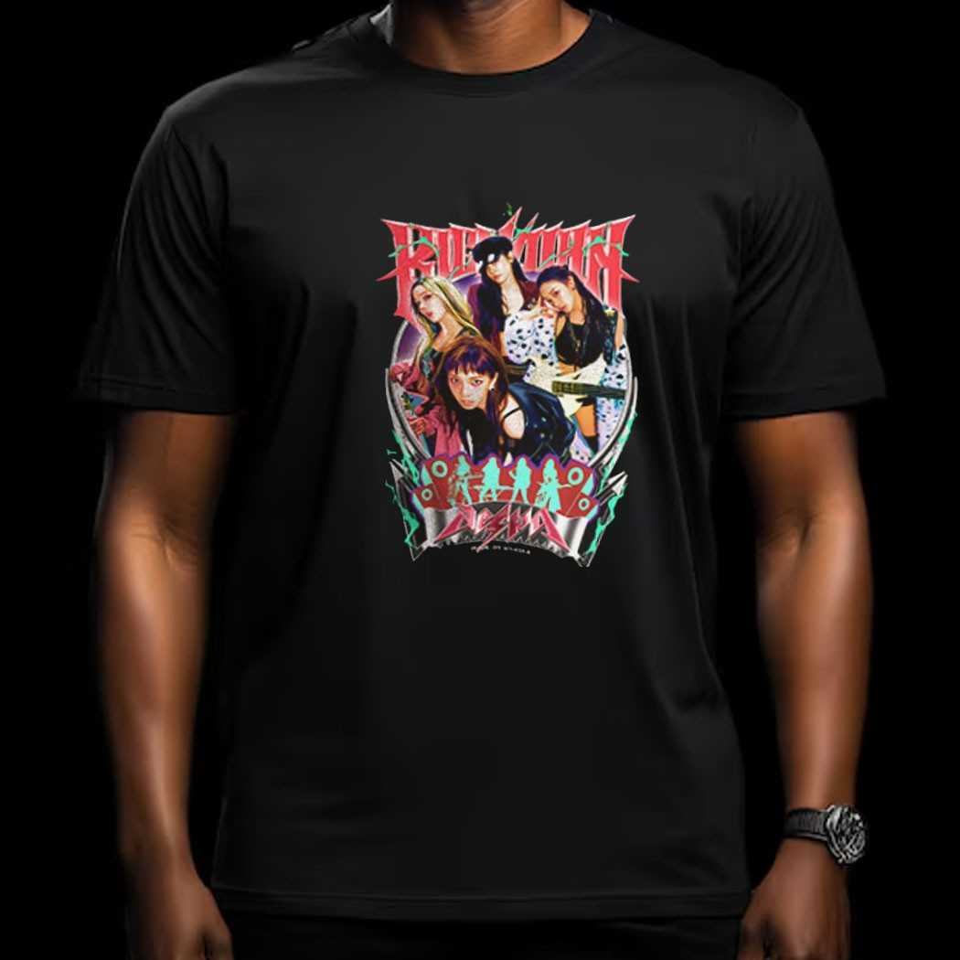 Aespa Korean Girl Band Rock Shirt