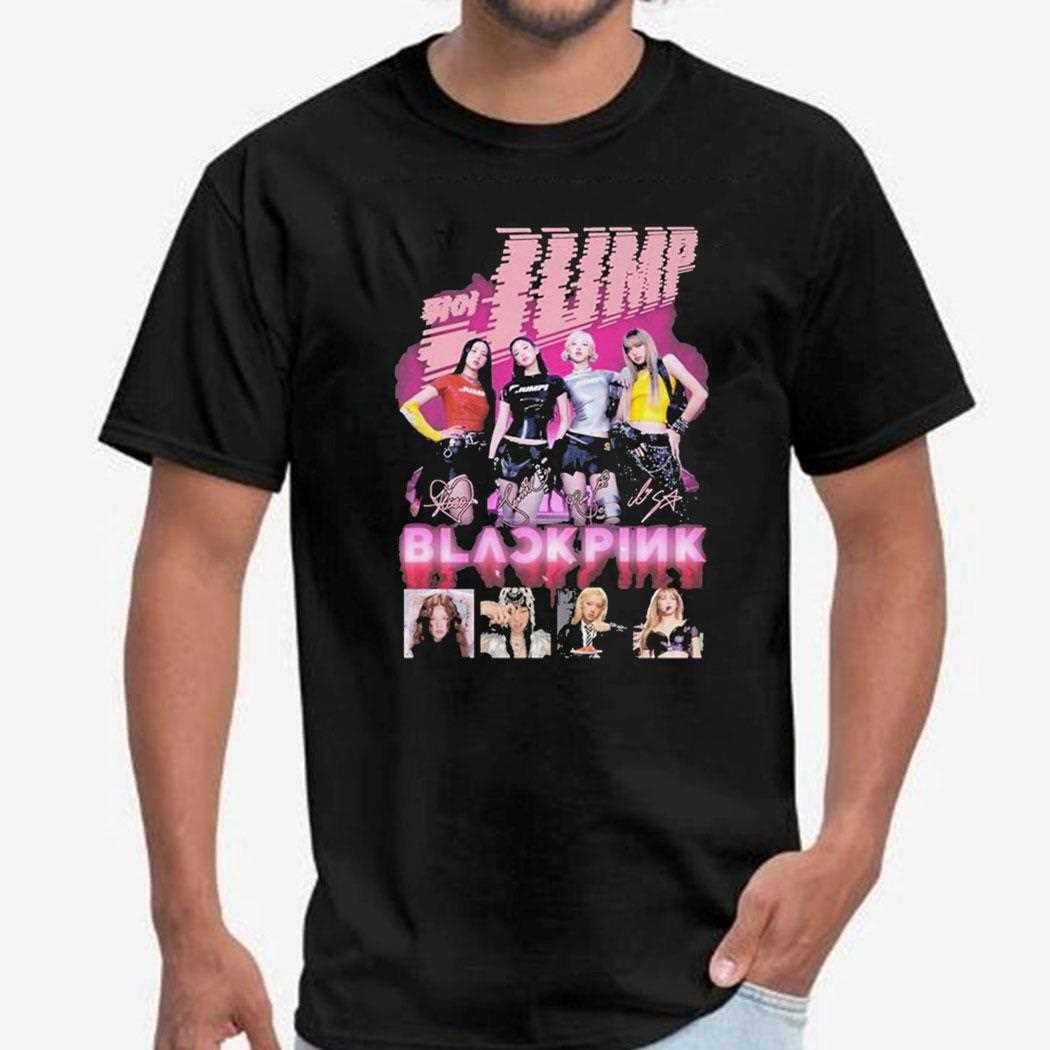 Blackpink Jump Signatures Shirt Blackpink Jump Signatures Shirt