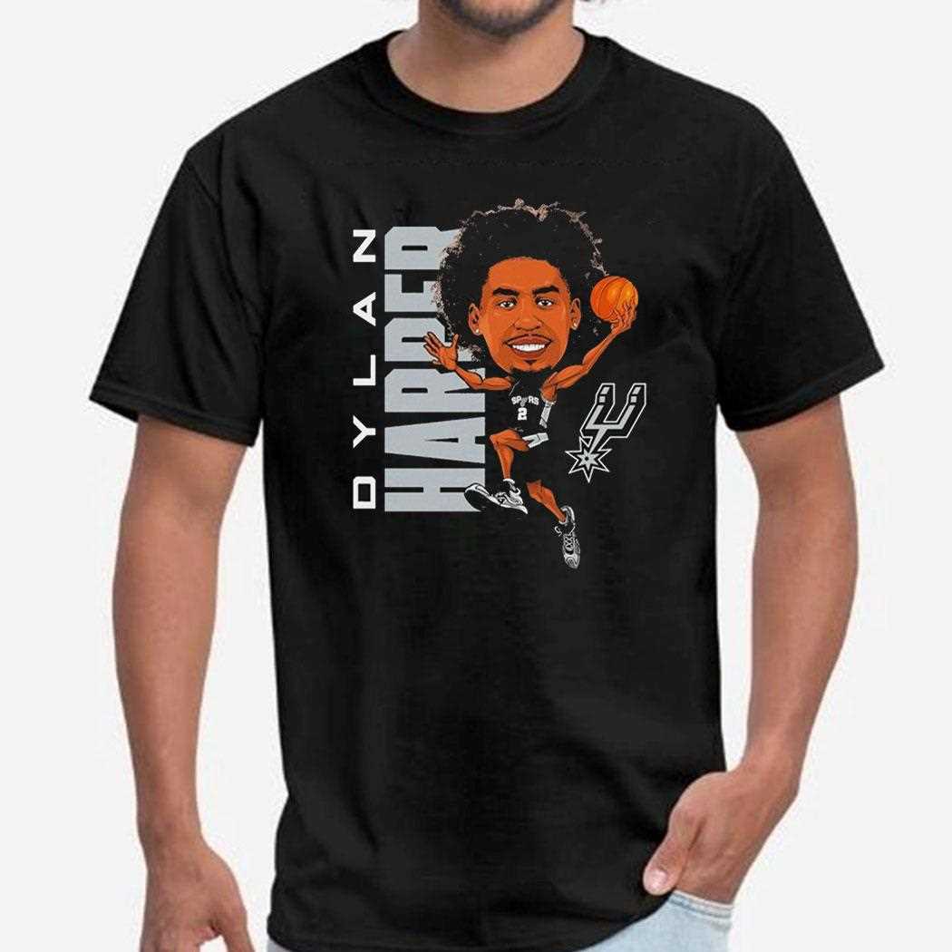 Dylan Harper San Antonio Spurs Caricature Shirt