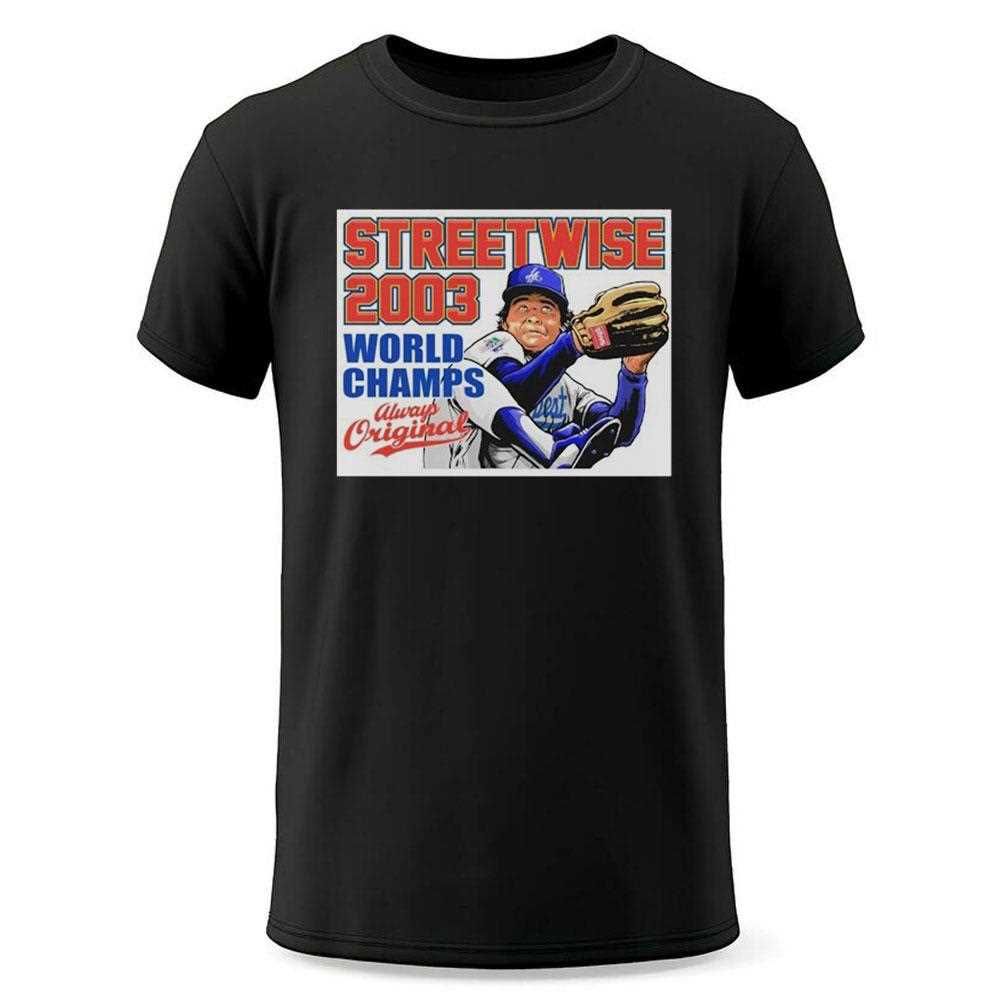 Los Angeles Dodgers Streetwise No Hitter World Champs 2003 Shirt Los Angeles Dodgers Streetwise No Hitter World Champs 2003 Shirt