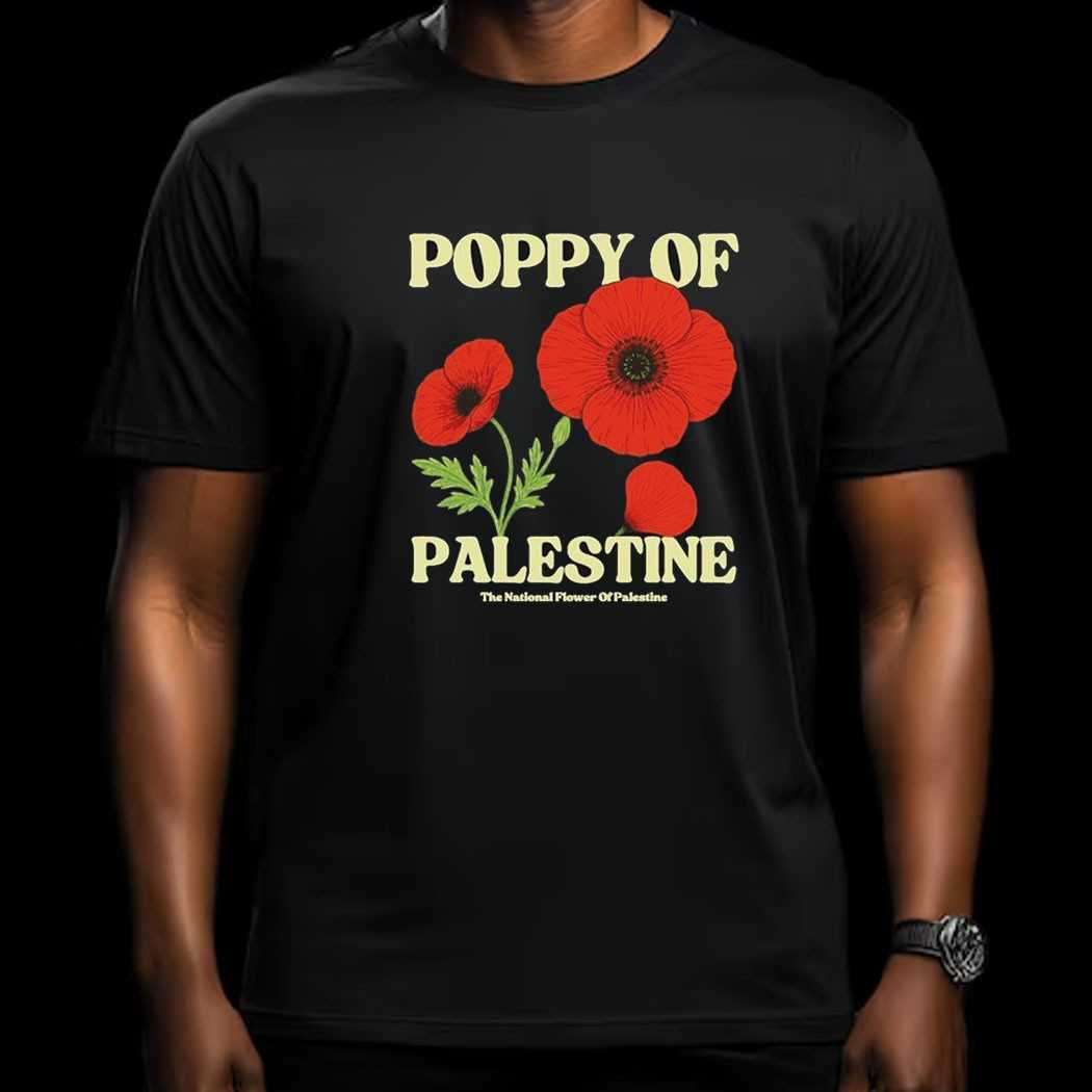 Poppy Of Palestine The National Flower Of Palestine National Poppy Shirt