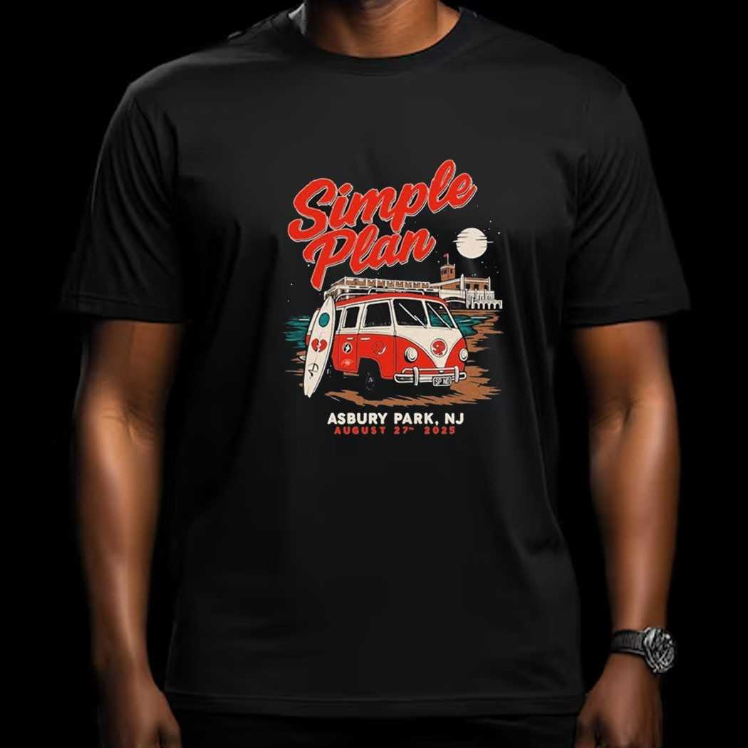 Simple Plan 08 27 Stone Pony Summer 2025 Tour Van Shirt