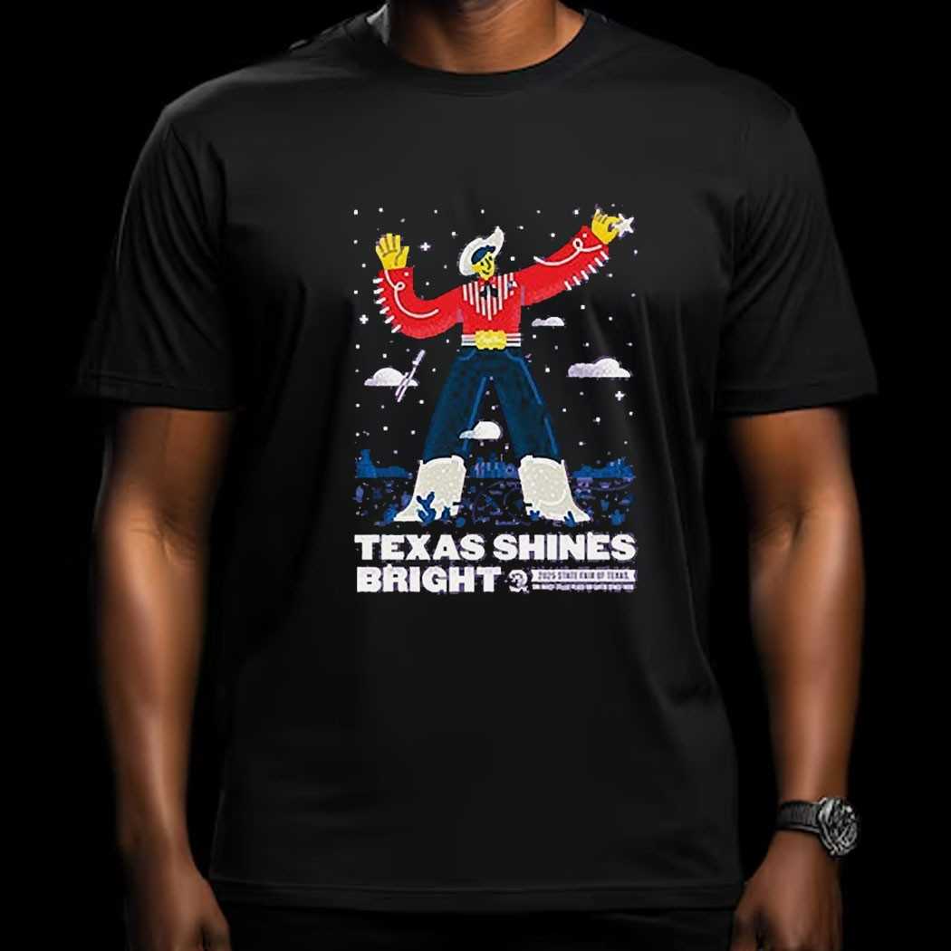 State Fair Of Texas 2025 Commemorative Art Texas Shines Bright Shirt