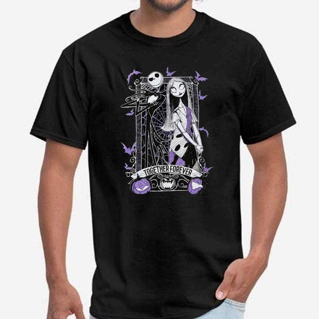 The Nightmare Before Christmas Jack And Sally Together Forever Shirt